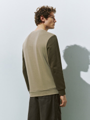 Customize Men's Two-Tone Sweatshirt with Utility Pocket