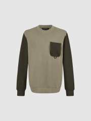 Customize Men's Two-Tone Sweatshirt with Utility Pocket