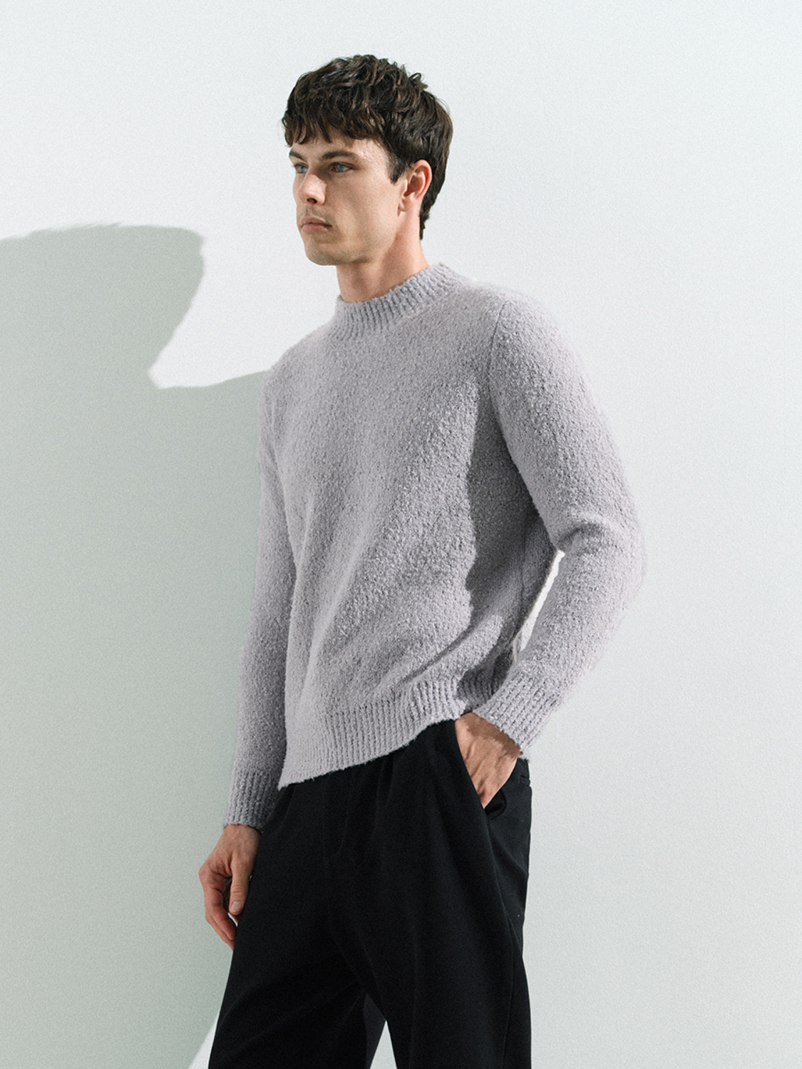 OEM Men's Luxe Bouclé Knit Sweater