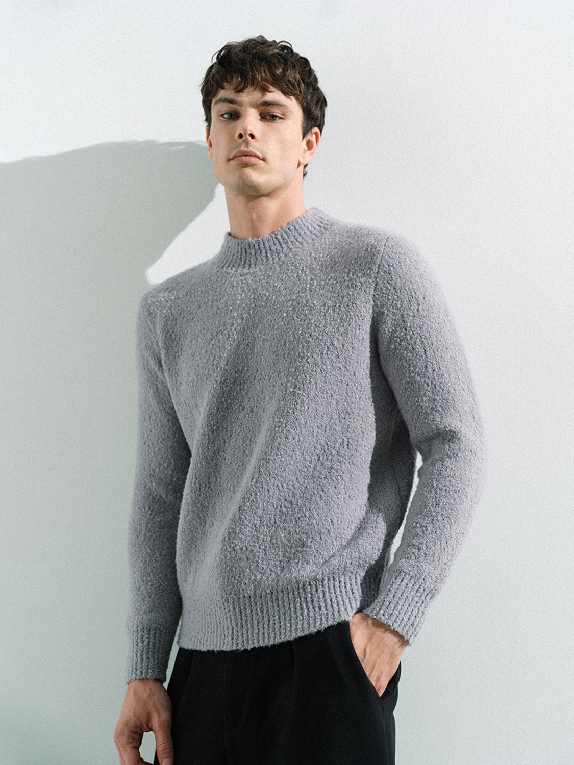 OEM Men's Luxe Bouclé Knit Sweater