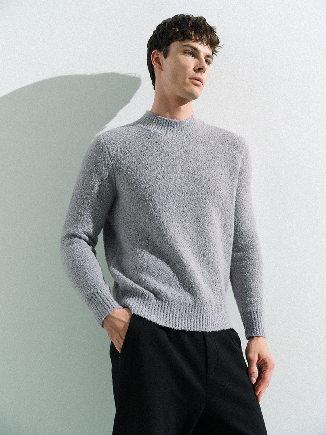 OEM Men's Luxe Bouclé Knit Sweater