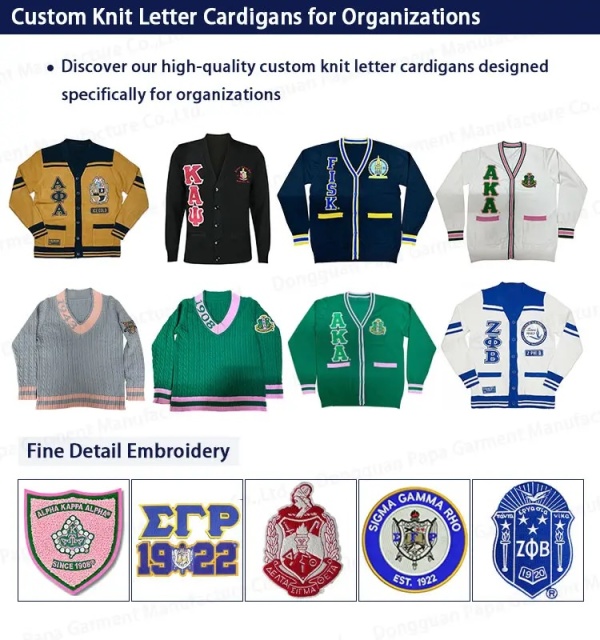 Custom Women’s Greek Letter Sorority Cardigan - Royal Blue with White Stripes