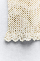 Custom Boho Chic Summer Style Handmade Crochet Knit Crop Top