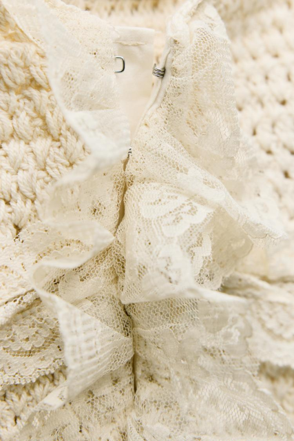 ODM  Boho Beach Chic Vintage Lace & Crochet Button-Up crochet kits for beginners