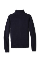 OEM Uniform Classic Navy Blue Full-Zip Cardigan Sweater