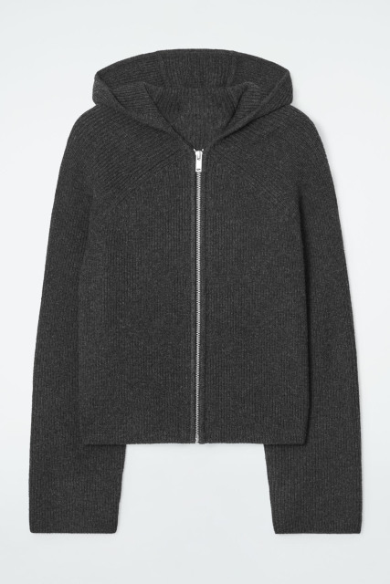 Custom Women's Classic Knit Wool Hoodie Cardigan