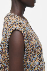 Factory-direct Women's Chunky Knit V-Neck Sweater Vest