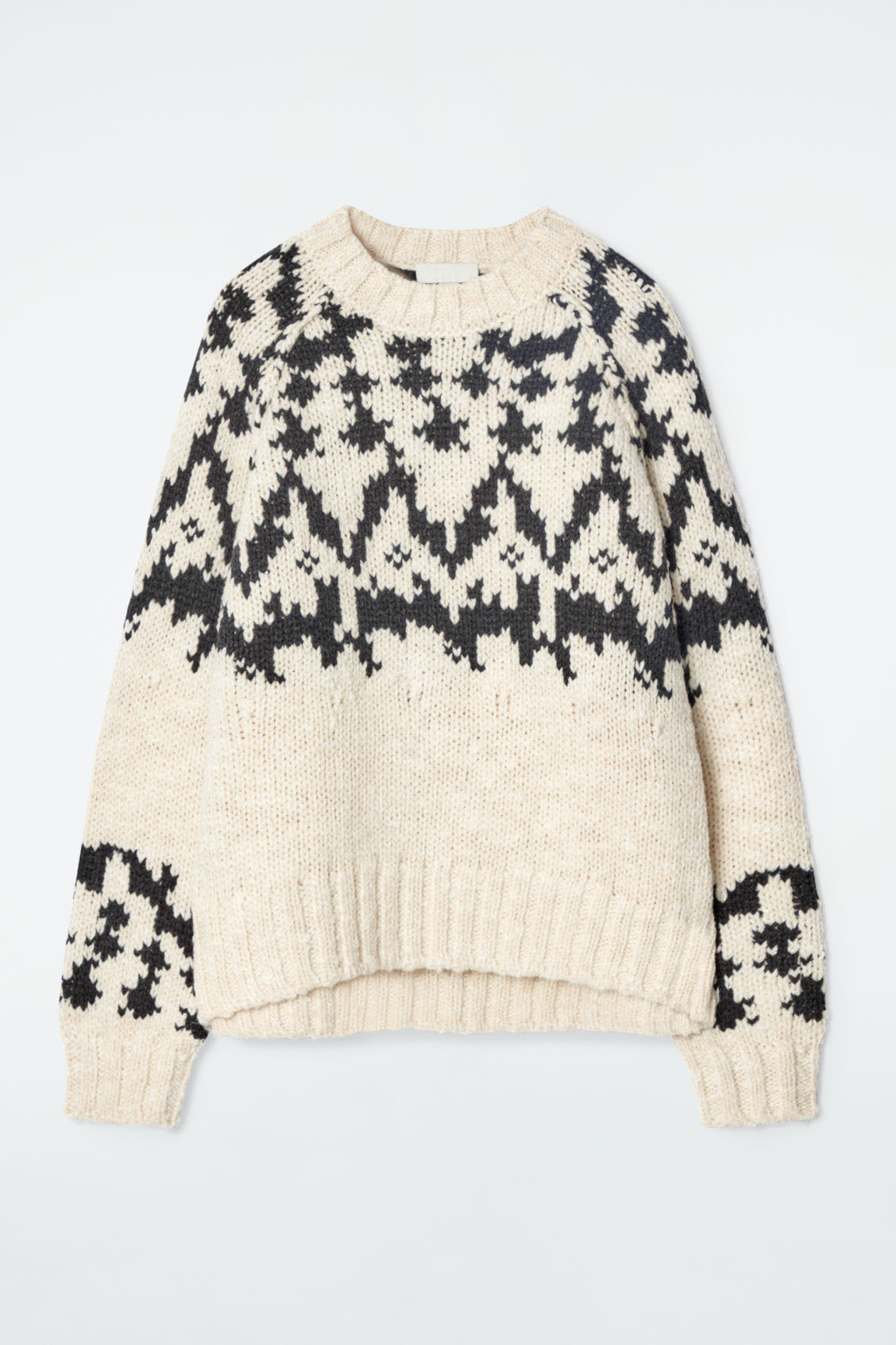 OEM Available Women's Oversized Fair Isle Knit Sweater