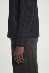 Made-to-Order Men's Ribbed Full-Zip High-Neck Sweater