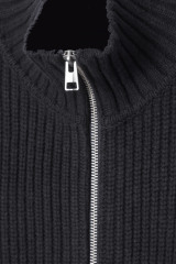 Made-to-Order Men's Ribbed Full-Zip High-Neck Sweater