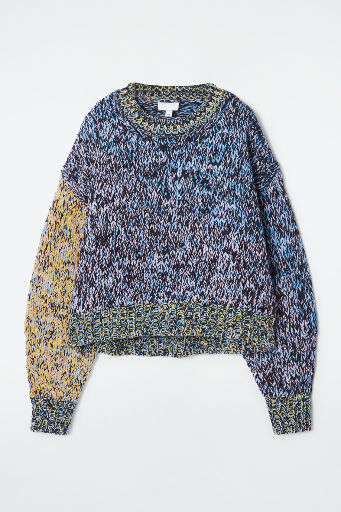 ODM Women's Multicolor Chunky Knit Crewneck Sweater