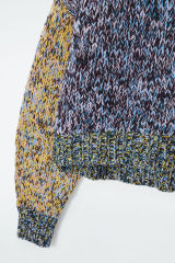 ODM Women's Multicolor Chunky Knit Crewneck Sweater