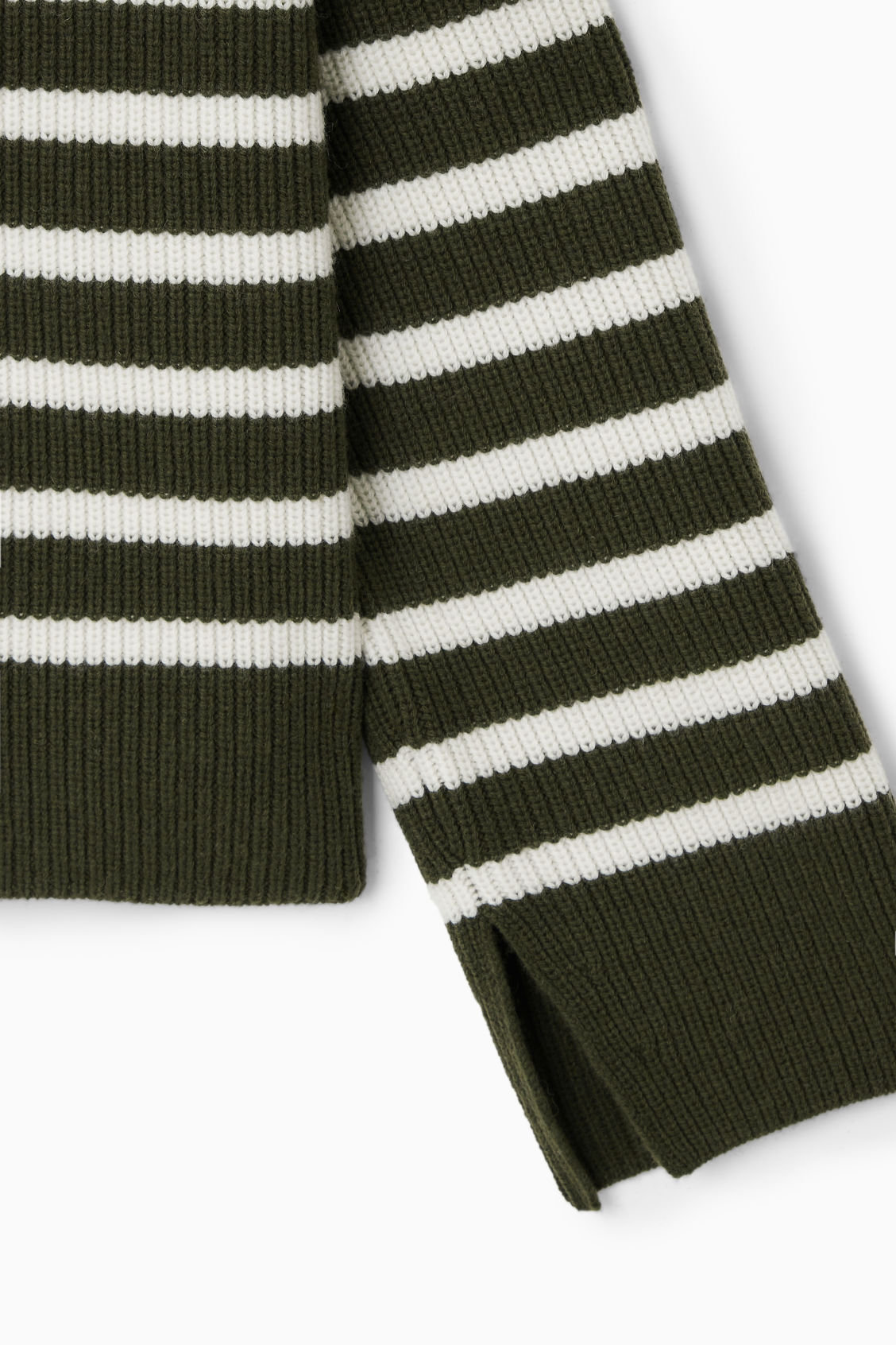 Custom Women's Striped Turtleneck Sweater and Wrap Skirt Ensemble