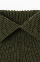 Custom Women's Striped Turtleneck Sweater and Wrap Skirt Ensemble