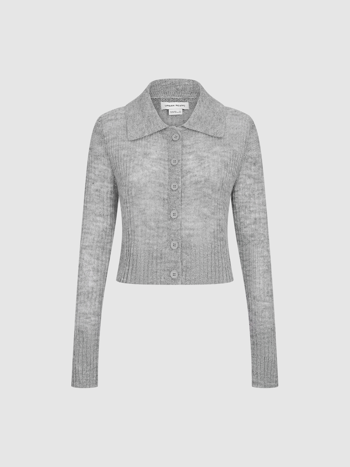 Factory Direct Women's Ribbed Knit Collared Cardigan and Corduroy Mini Skirt