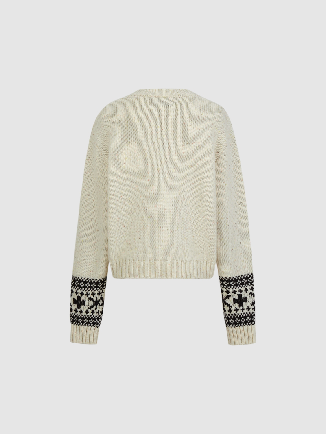 Custom Women’s Penguin Print V-Neck Knit Sweater