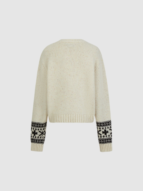 Custom Women’s Penguin Print V-Neck Knit Sweater