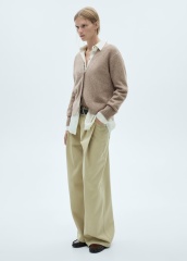 Personalized Women’s Soft Knit Cardigan in Camel Brown | Customizable Wholesale Knitwear | OEM/ODM Manufacturer | Jubaodi