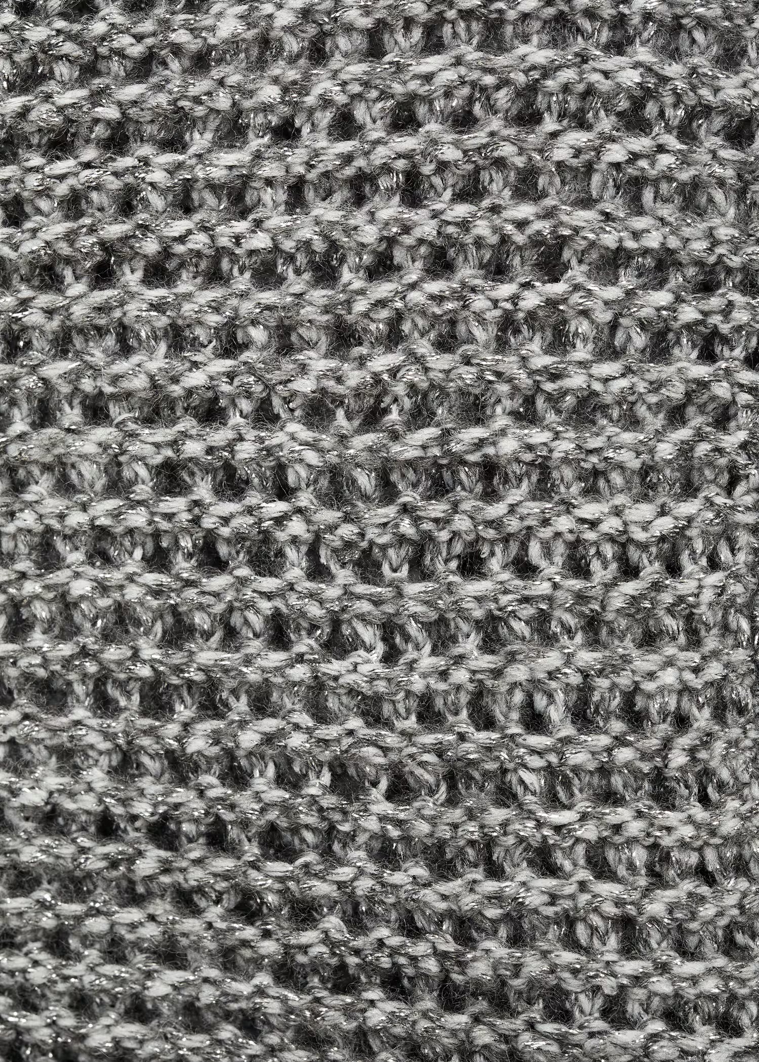 OEM/ODM Available Women's Cropped Metallic Gray Knit Cardigan | Customizable Wholesale Knitwear | Jubaodi