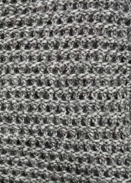 OEM/ODM Available Women's Cropped Metallic Gray Knit Cardigan | Customizable Wholesale Knitwear | Jubaodi