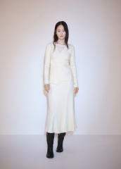 Wholesale Elegant Ribbed Wrap-Style Knit Sweater with Buckle Detail | Customizable ODM & Bulk Knitwear | Jubaodi