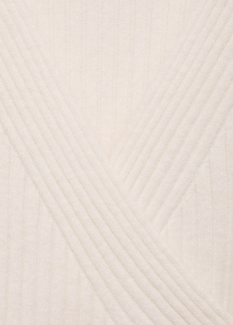 Wholesale Elegant Ribbed Wrap-Style Knit Sweater with Buckle Detail | Customizable ODM & Bulk Knitwear | Jubaodi