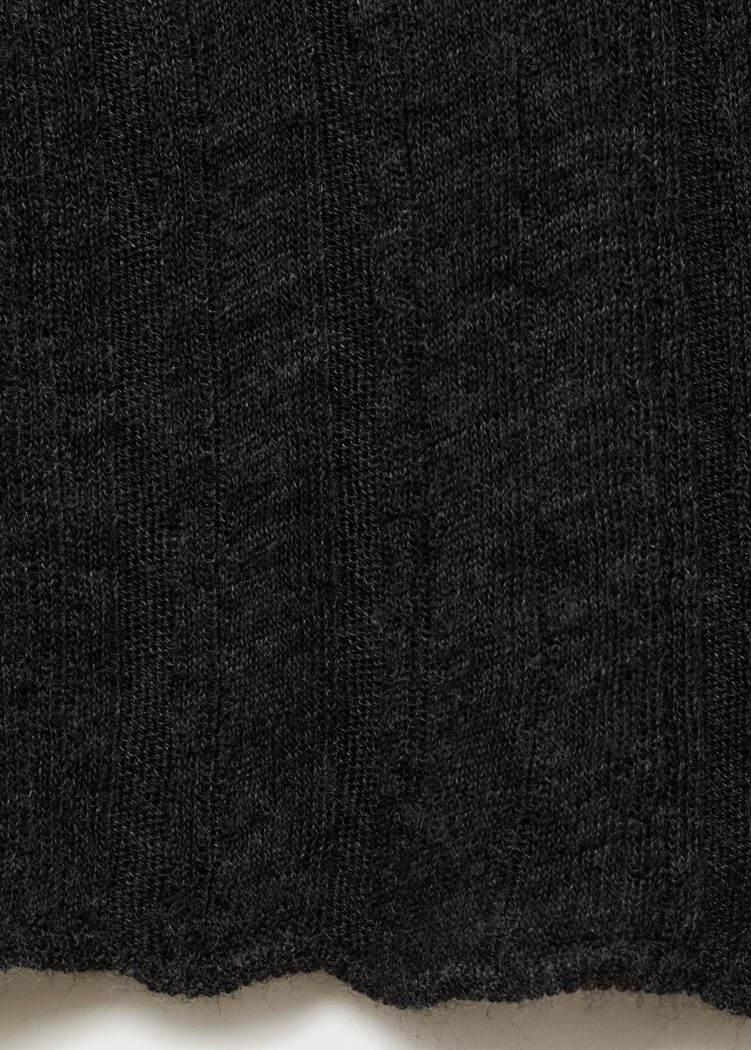 Custom Design Women’s Ribbed Charcoal Button-Up Cardigan | ODM & Wholesale Custom Knitwear | Jubaodi