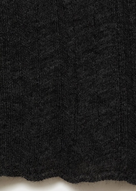 Custom Design Women’s Ribbed Charcoal Button-Up Cardigan | ODM & Wholesale Custom Knitwear | Jubaodi