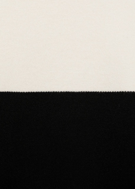 Made-to-Order Women’s Color Block Knit Sweater in Black and White | Customizable ODM & Wholesale Options | Jubaodi
