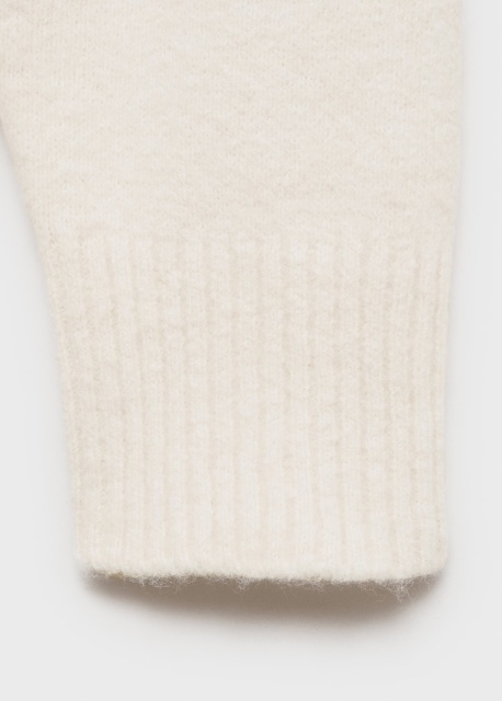 Customizable Women’s Oversized V-Neck Sweater in Ivory White | Wholesale Knitwear | OEM/ODM Manufacturer | Jubaodi