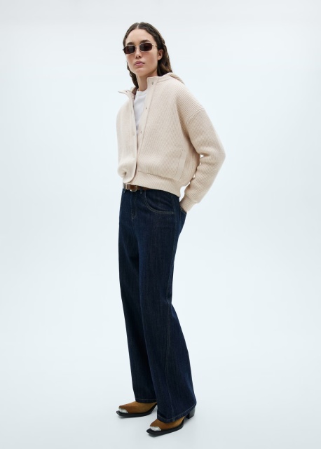 OEM ODM Available Women's Oversized Ribbed Snap-Button Cardigan with Hood