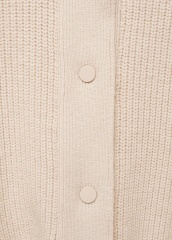 OEM ODM Available Women's Oversized Ribbed Snap-Button Cardigan with Hood