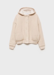 OEM ODM Available Women's Oversized Ribbed Snap-Button Cardigan with Hood