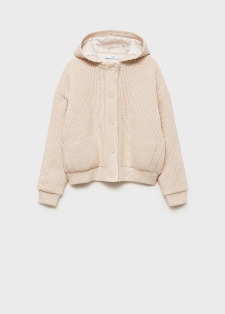 OEM ODM Available Women's Oversized Ribbed Snap-Button Cardigan with Hood
