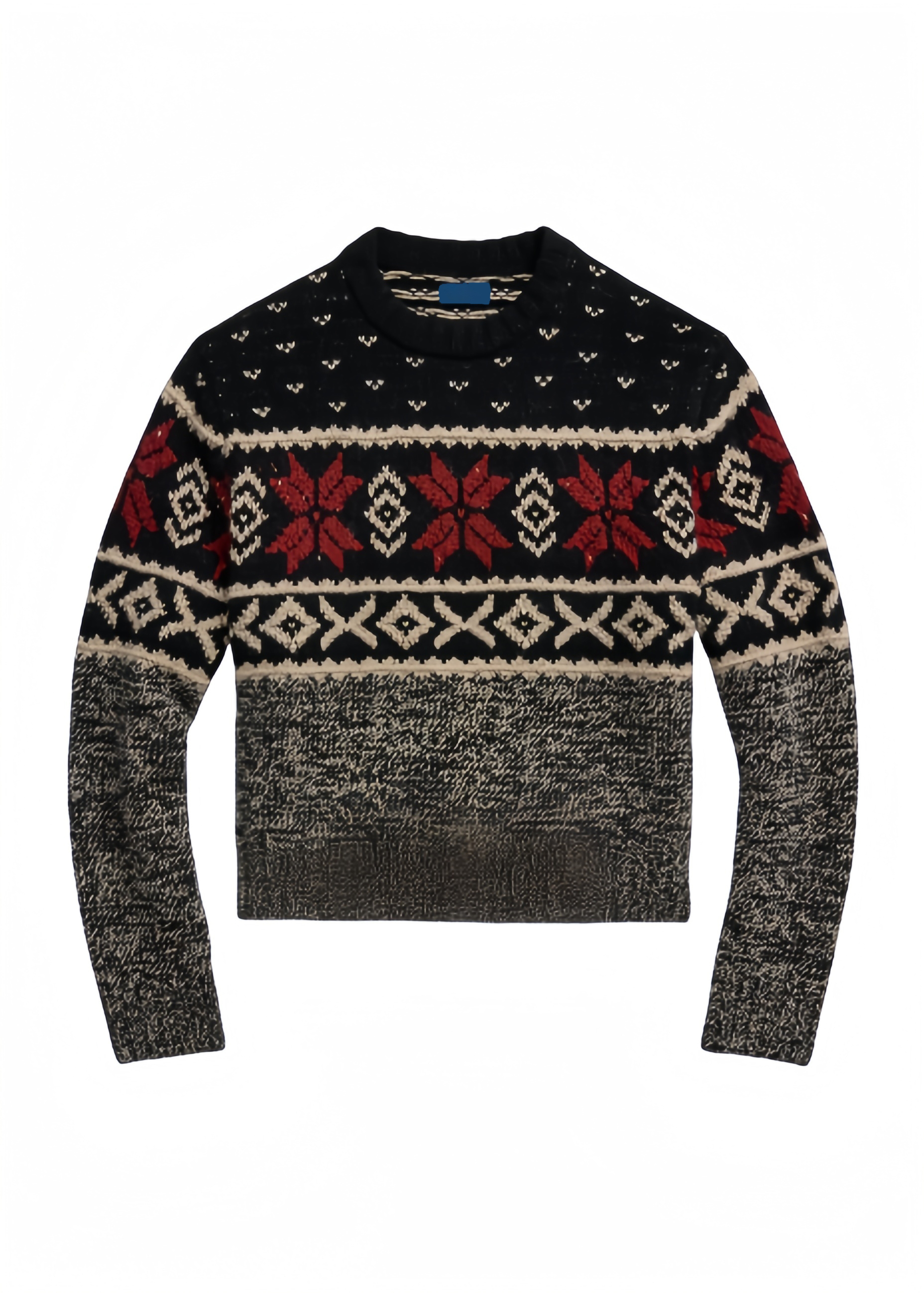 Customizable Women’s Nordic Knit Sweater with Festive Snowflake Pattern | OEM & Wholesale Knitwear Supplier | Jubaodi