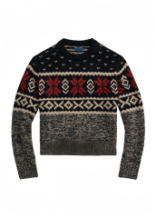 Customizable Women’s Nordic Knit Sweater with Festive Snowflake Pattern | OEM & Wholesale Knitwear Supplier | Jubaodi