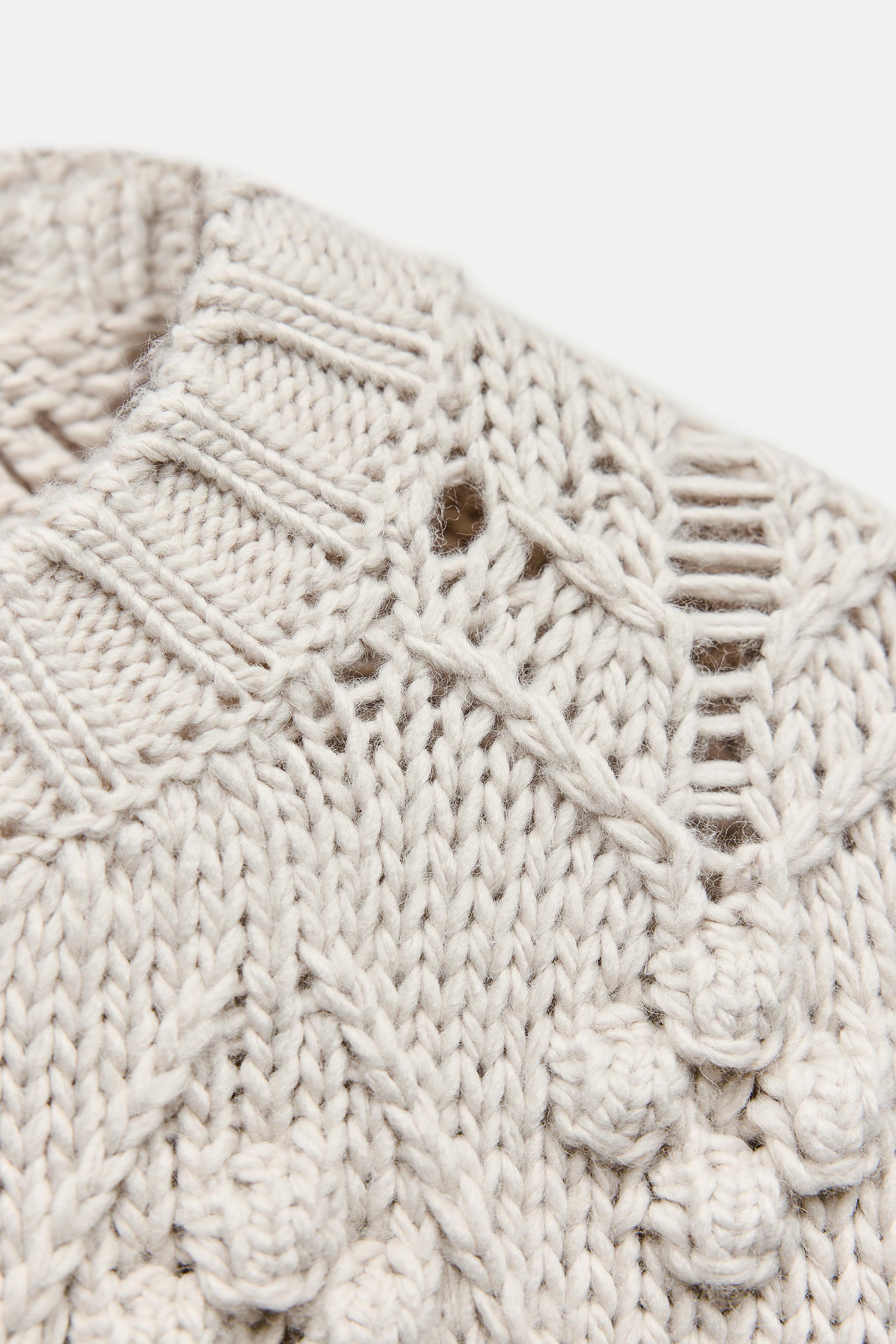 Made-to-Order Women’s Cream Textured Knit Sweater | Custom Knitwear Manufacturer & Wholesale Supplier | Jubaodi