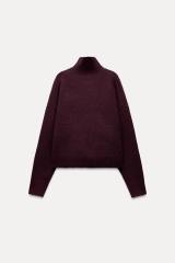 Customizable Cozy Purple Turtleneck Sweater - Women's Winter Knitwear Supplier
