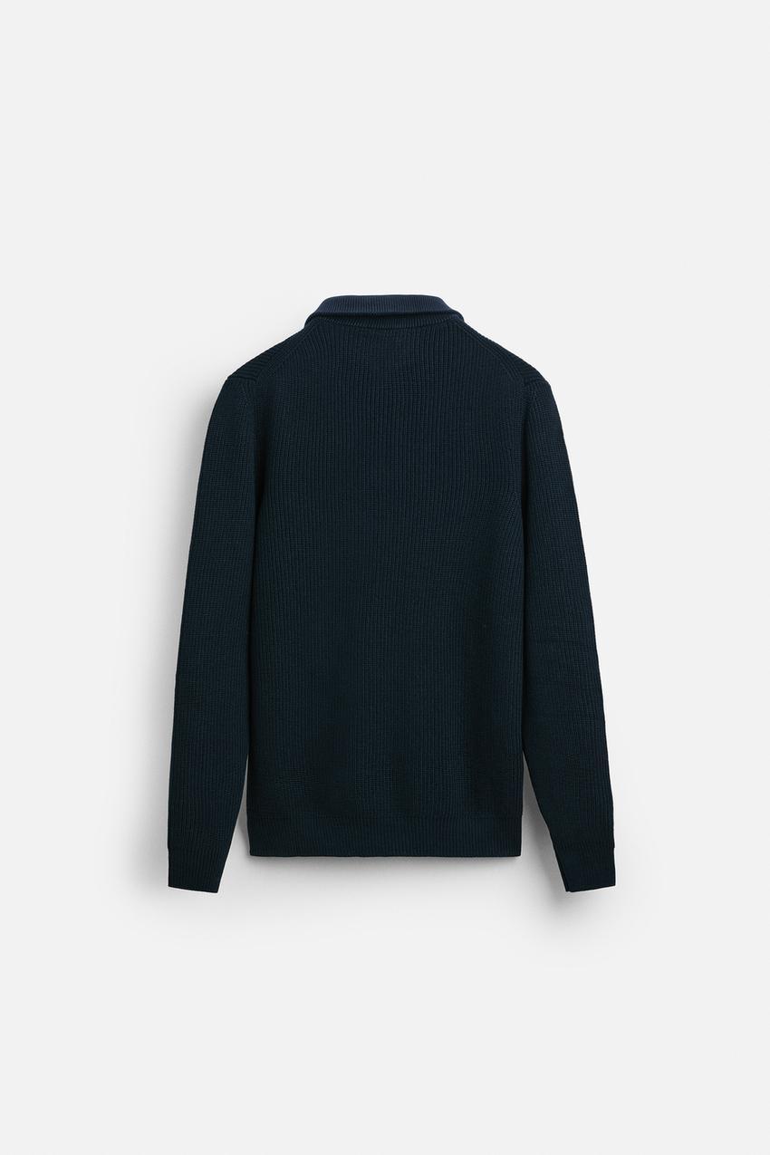 OEM Available Men’s Zip Neck Ribbed Sweater –Custom Orders for Retailers & Manufacturers