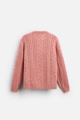Factory Direct Cable Knit Pink Sweater – Bulk Orders for Retailers & Manufacturers