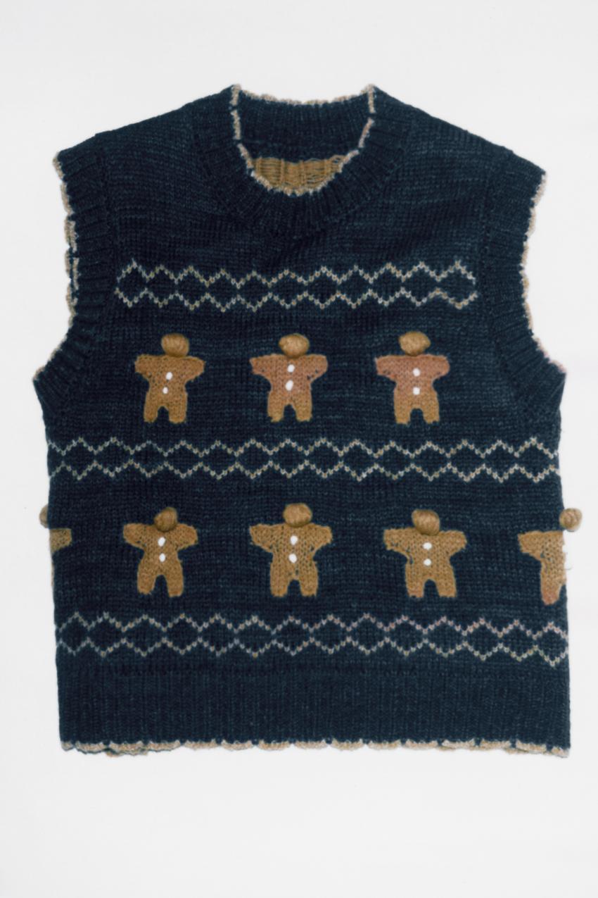 Personalized Festive Gingerbread Design Sleeveless Sweater-Women’s Manufacturer
