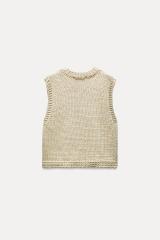 OEM/ODM Available Festive Sleeveless Knitted Top with Christmas Tree Design –Women’s Holiday Sweater for Manufacturers