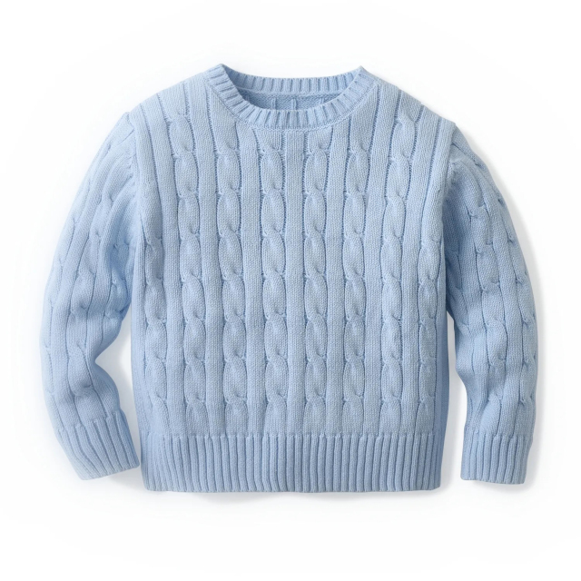 Customizable Boys' Cable Knit Sweater – Classic Style with Modern Comfort | OEM & ODM Manufacturer