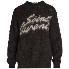 Custom Men's Crewneck Sweater with Distressed Logo – Wholesale Manufacturer Offering Modern Elegance