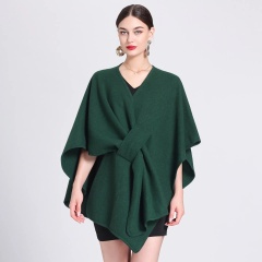 Customizable Women's Belted Cape – Effortless Elegance and Timeless Style | OEM & ODM Knitwear Manufacturer