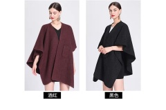 Customizable Women's Belted Cape – Effortless Elegance and Timeless Style | OEM & ODM Knitwear Manufacturer