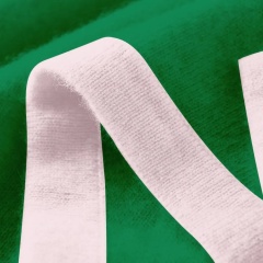 Customizable Color-Block Knit Poncho – Pink, White, and Green | OEM & ODM Knitwear Manufacturer