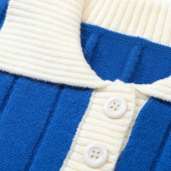Custom Kids' Vintage-Inspired Knit Polo Sweater – OEM & ODM Children's Apparel Manufacturer