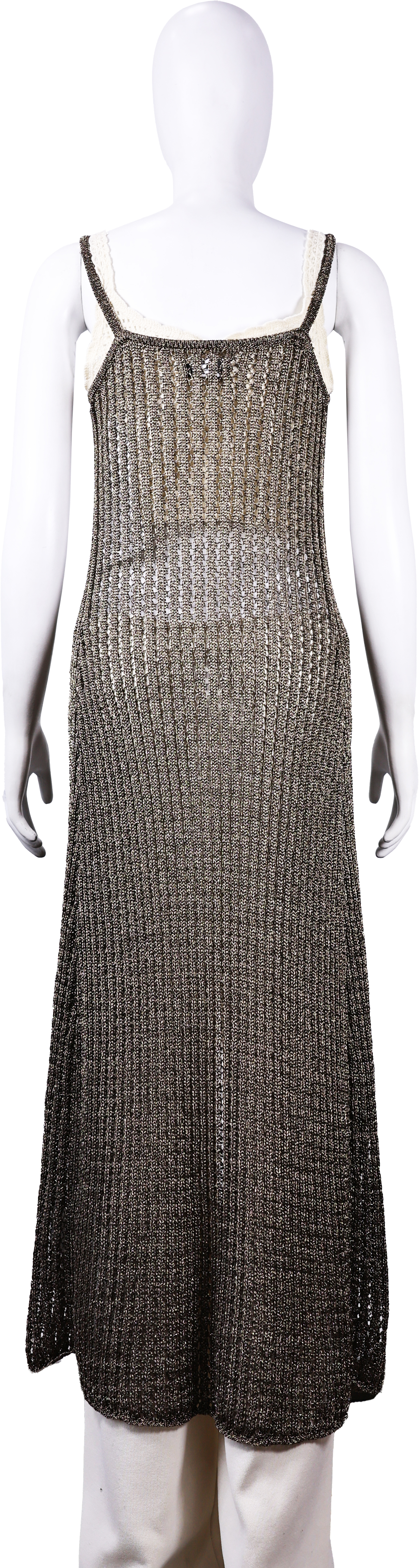 Customizable Stylish Hand-Knitted Maxi Dress with Front Slit – OEM & ODM Manufacturer