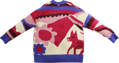 Custom Vibrant Knit Cardigan with Bold Graphic Patterns– OEM & ODM Manufacturer
